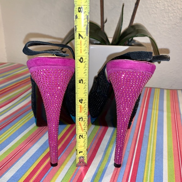 Steve Madden rhinestone color block heels - Picture 5 of 6